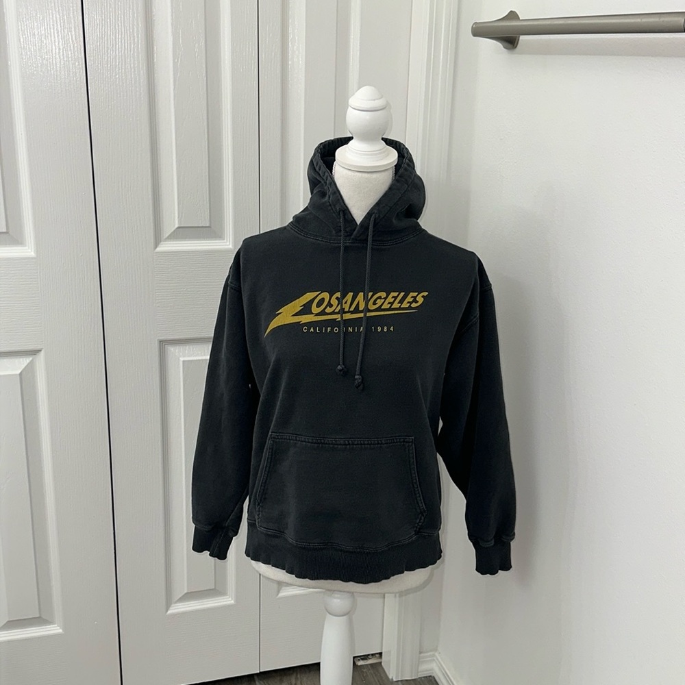 Brandy Melville / John Galt Hooded Black sweatshirt No size